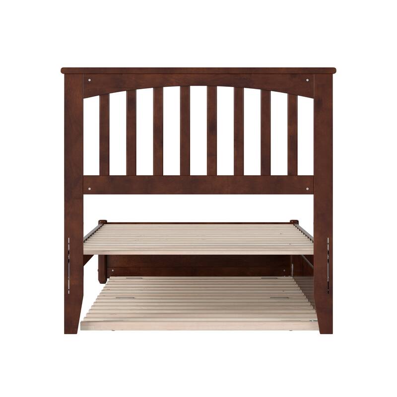 Everett Platform Bed with Panel Footboard and Twin XL Trundle