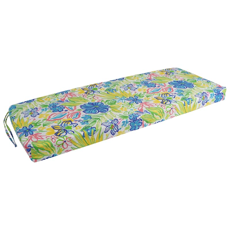 Blazing Needles 54-inch All-Weather Bench Cushion - 54 x 19