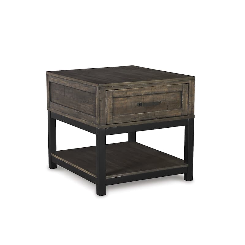 Johurst Casual Grayish Brown Rectangular End Table