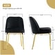 preview thumbnail 20 of 28, Ivinta Upholstered Dining Chair Sets of 2, Mid Century Modern Side Chairs with Spring