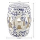 preview thumbnail 77 of 78, Lucky Coins 16" Chinese Ceramic Drum Garden Stool