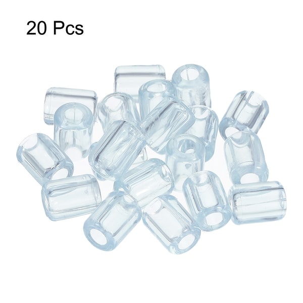 20Pcs Kitchen Sink Rack Feet 5mm ID x 10.5mm OD PVC Sink Grid Protector