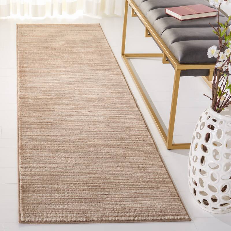 SAFAVIEH Vision Tanasa Modern Ombre Tonal Rug - 2'2" x 8' Runner - Light Brown