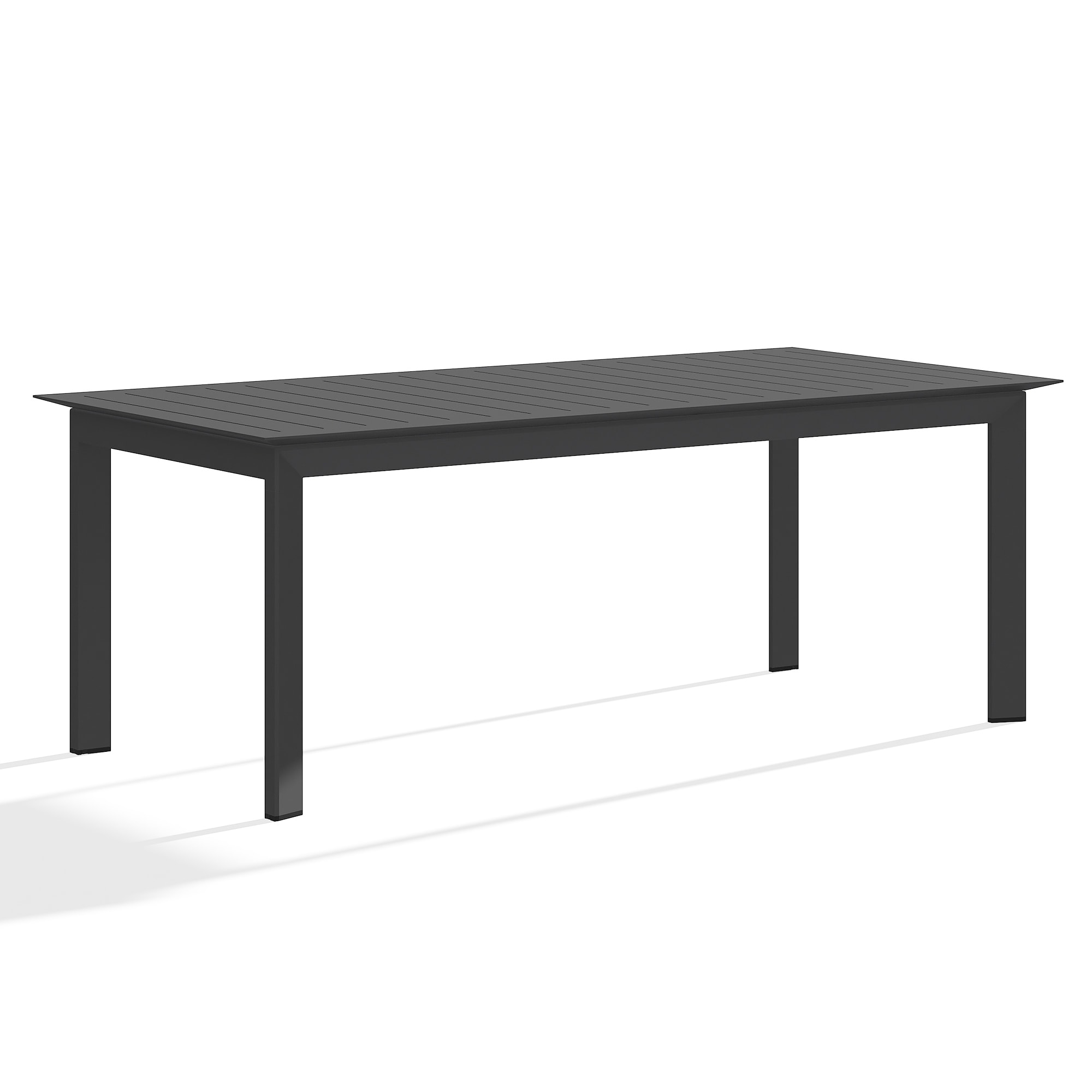 Aluminum Expandable Patio Dining Table, 82"-121" - N/A