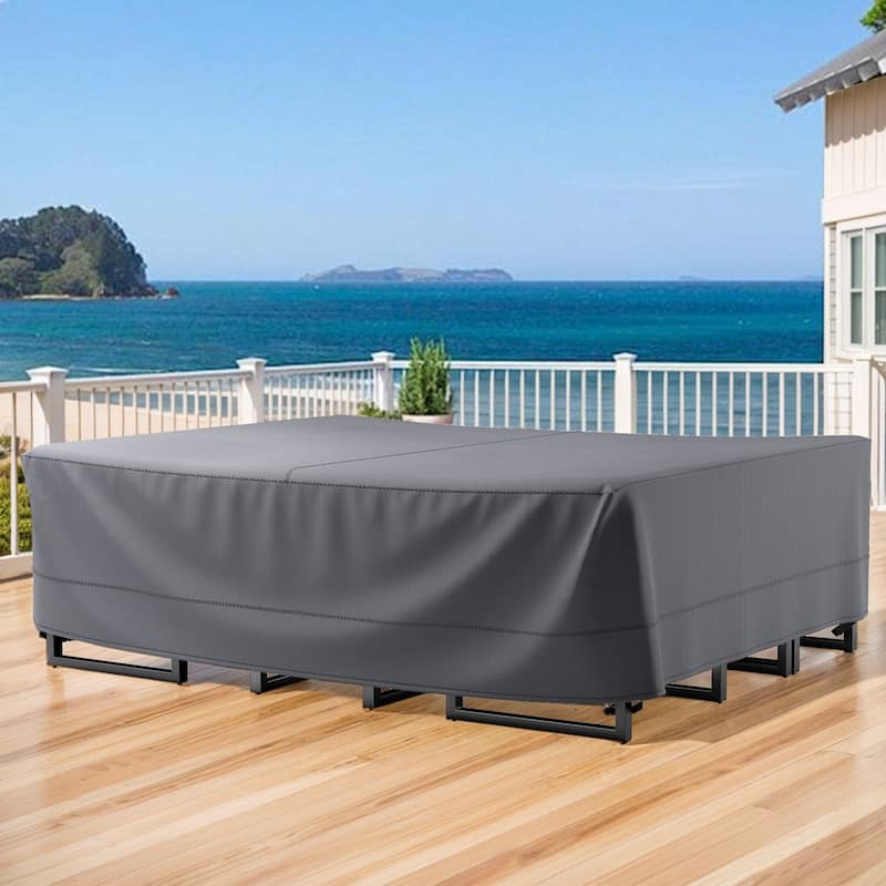 None Durable Outdoor Furniture Cover 600D Oxford Fabric