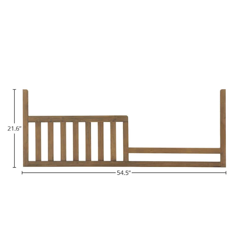 Westfield 55" Wide Traditional Toddler Guard Rail, Harvest Brown