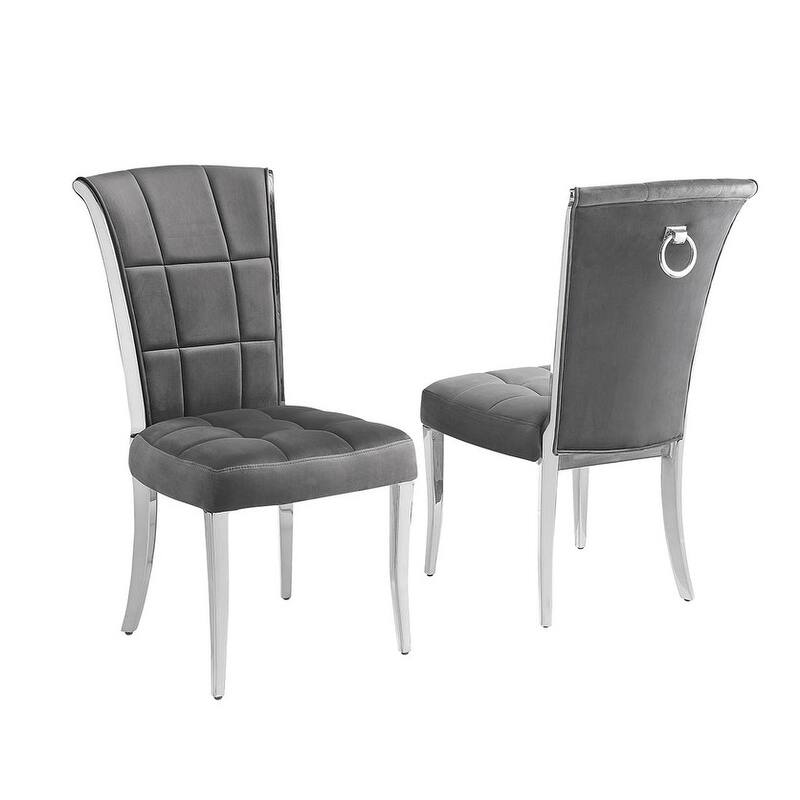 Best Quality Furniture D400/1-SC320-7 Dining Set with 78" 12mm Glass with Bevel