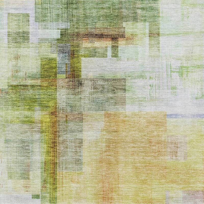 HomeRoots Abstract Transitional Rectangle Outdoor Rug