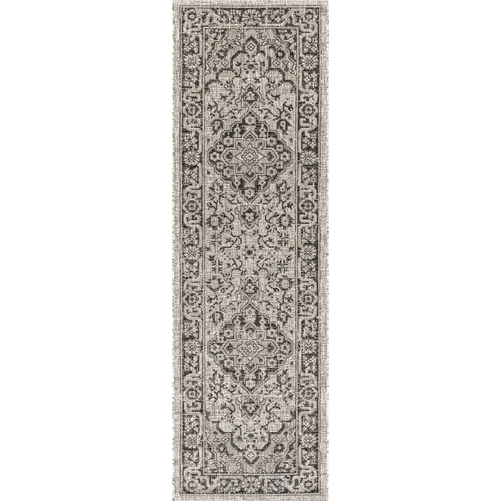 JONATHAN Y Palazzo Boho Medallion Textured Weave Indoor/Outdoor Area Rug