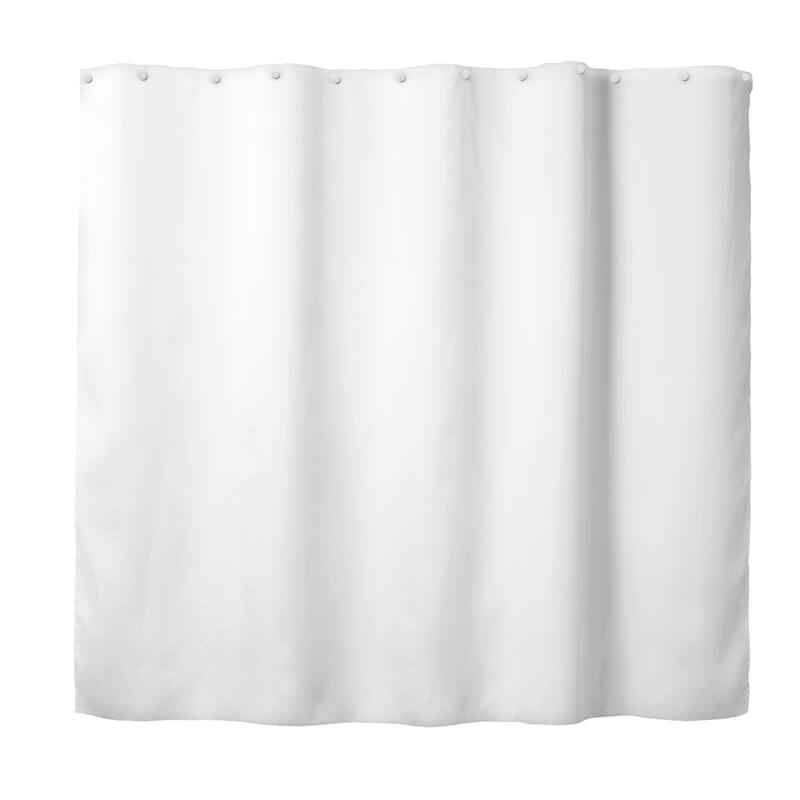 Hookless It's A Snap Snapin PEVA Water Resistant Shower Curtain