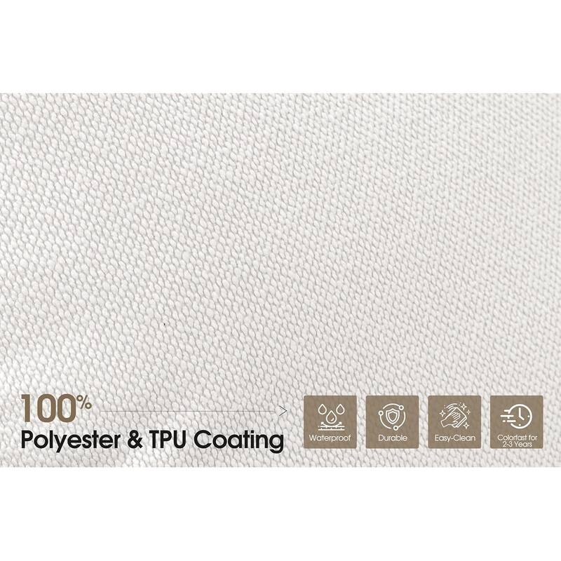 PURPLE LEAF Modern Aluminum Sectional Sofa with 7.87" Cushions for Yard Porch Deck Outdoor Conversation Sets