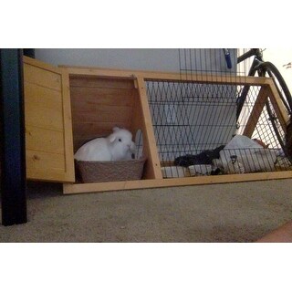 triangular rabbit hutch