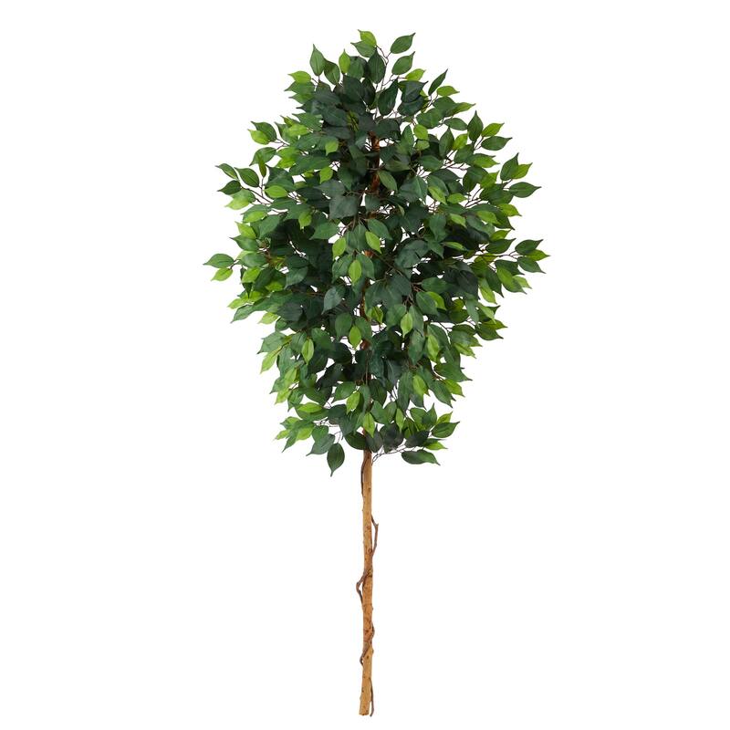 Artificial Tree 6ft Indoor, Old World Charm Decor, Elegant Greenery, Compact Space Tree, Easy Care - Green - 61 Inches and Over