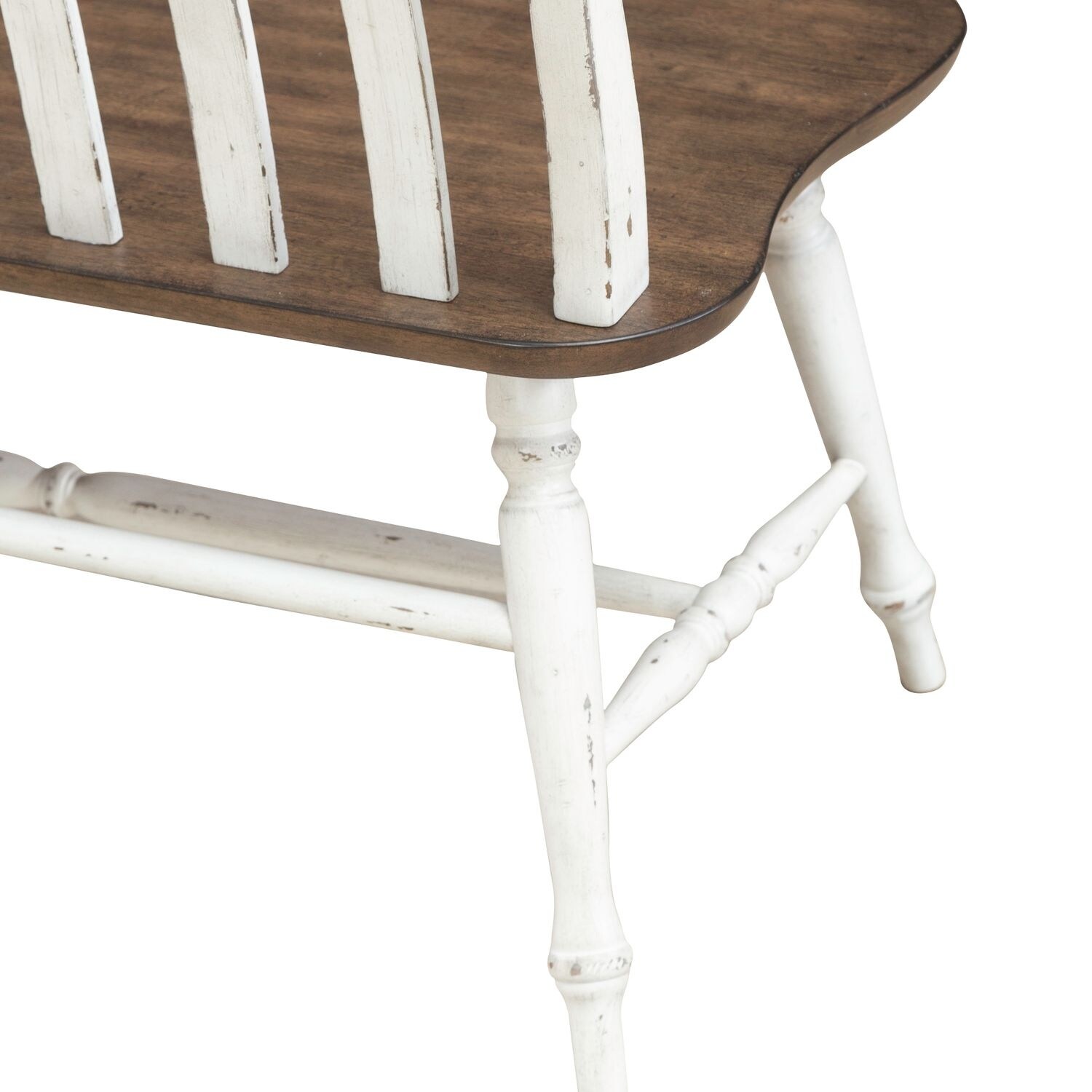 Al Fresco Slat Back Oak Bench for Dining Room - Width 42