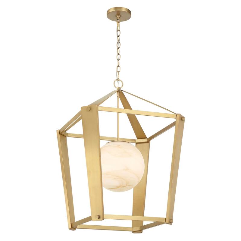 Minka Lavery 3785 Shimmer 21" Wide Pendant with Etched Opal Glass