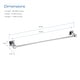 preview thumbnail 31 of 39, Cube 24 inch Bathroom Towel Bar