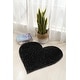 preview thumbnail 44 of 59, Hearts Collection Hand Woven Shag Area Rug - 24" x 24"