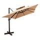 preview thumbnail 58 of 58, Pellebant 10 X 13 Feet Outdoor Cantilever Umbrella with Base