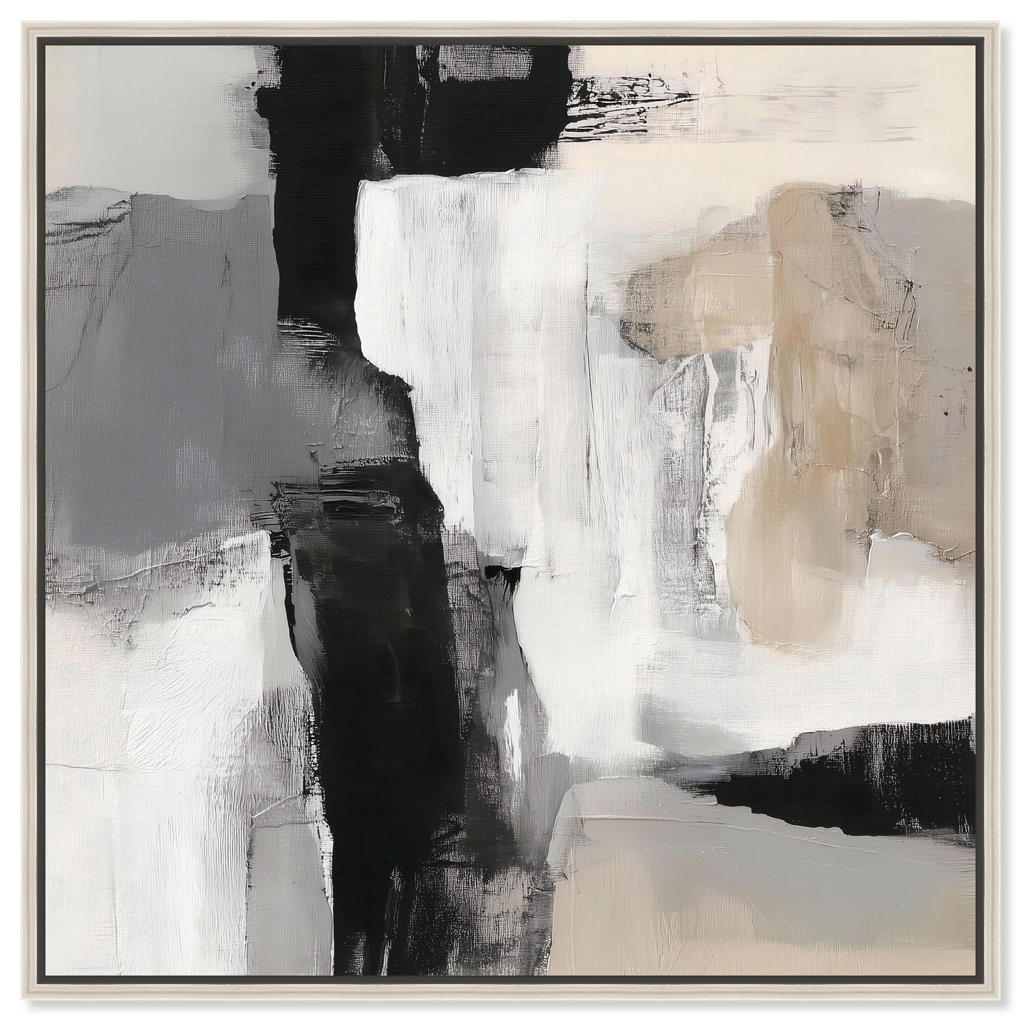 Shades of Gray II Minimalist Wall Art Canvas Print by Art Remedy