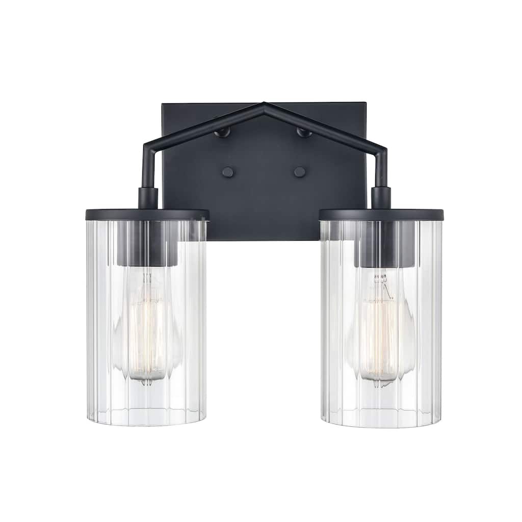 Millennium Lighting Beverlly Bathroom Vanity Light Fixture with Clear Beveled Glass Shades