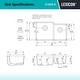 preview thumbnail 5 of 8, 32"x19" Quartz Granite Kitchen Sink, 60/40 Double Bowl Drop-in - 19x32