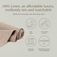 preview thumbnail 19 of 47, over&back Washed 100% Linen Table Runner - Machine Washable