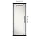 preview thumbnail 2 of 6, Havana Non-Beveled Framed Full-Length Floor Leaner Mirror - Havana Black Bronze - 27 x 63 in