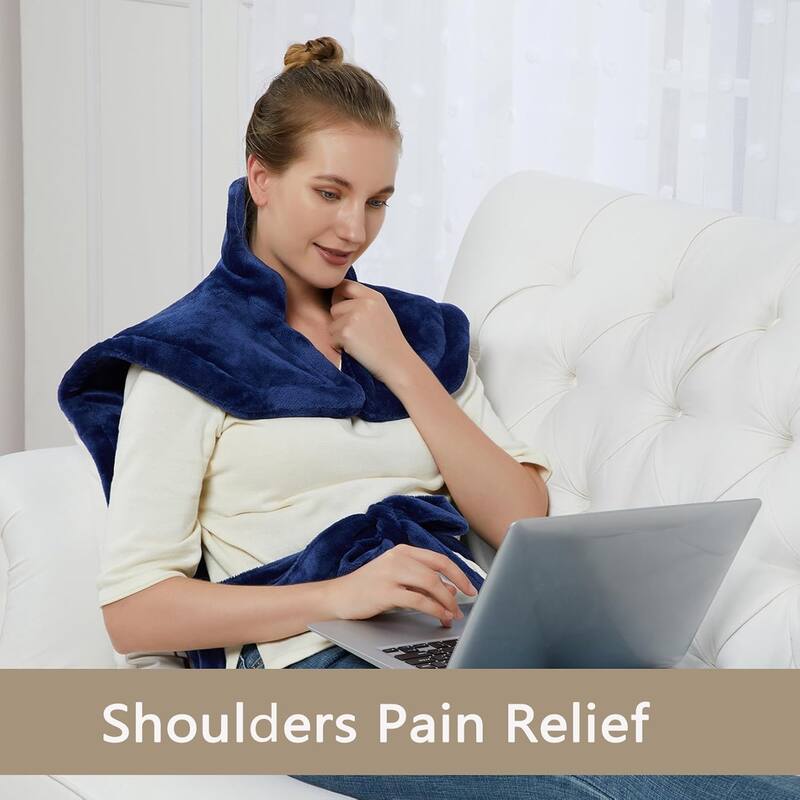 Weighted Heating Pad for Neck and Shoulders - Fast Heating
