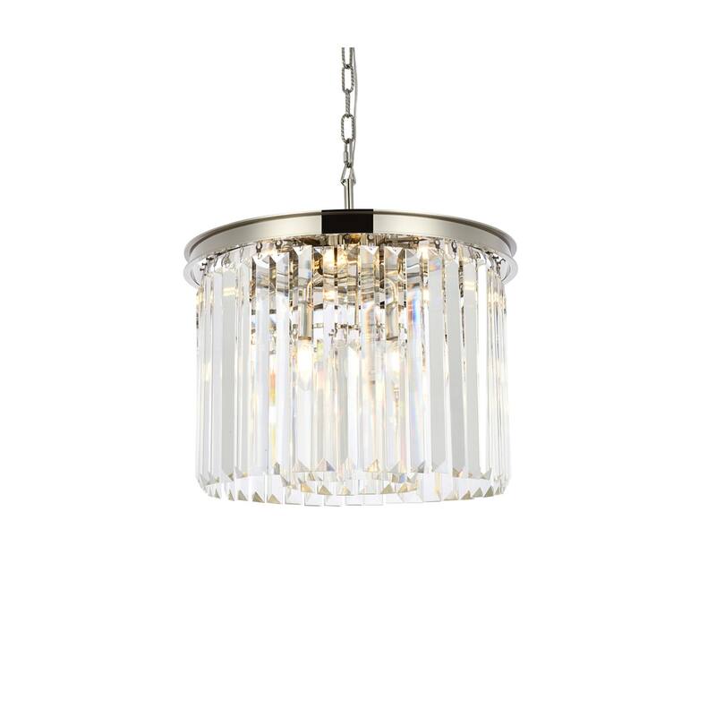 Royce Edge 6-Light Polished Nickel Pendant