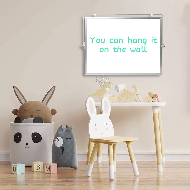 Magnetic Steel Dry Erase Wall Mounted Whiteboard 24X18 inch