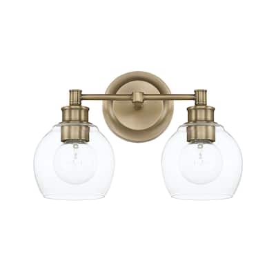 Mid-Century 2-light Bath/Vanity Fixture