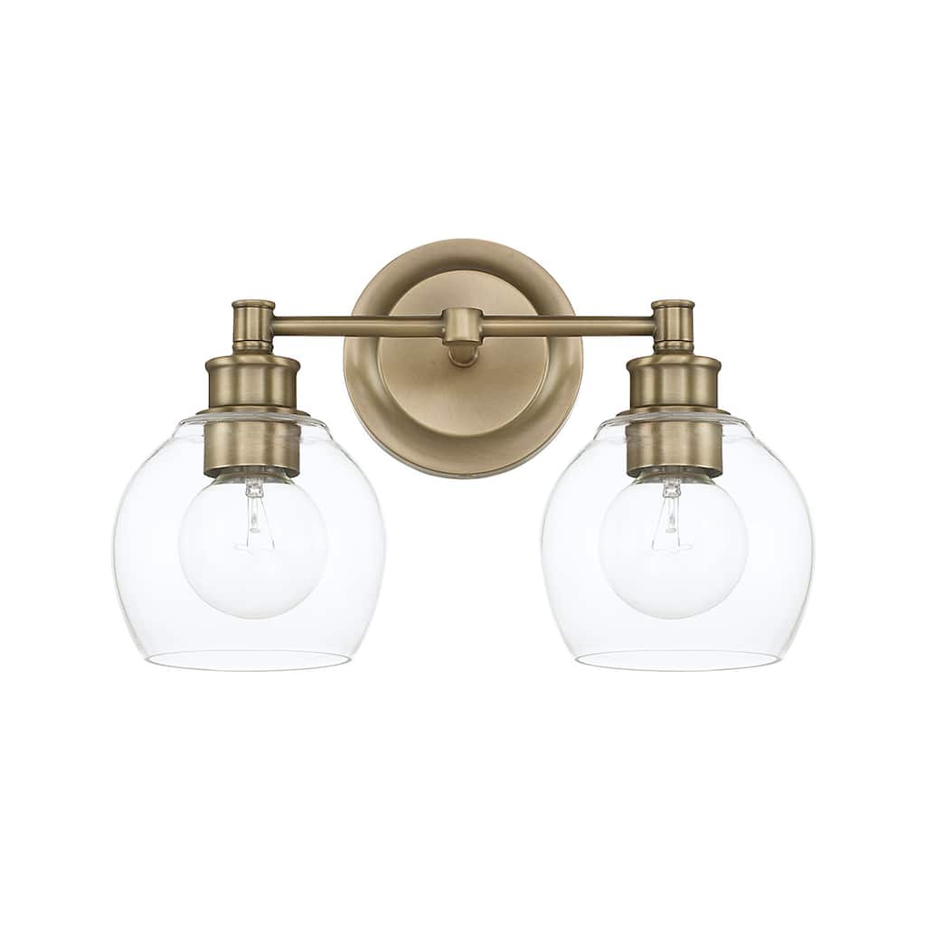 Mid-Century 2-light Bath/Vanity Fixture