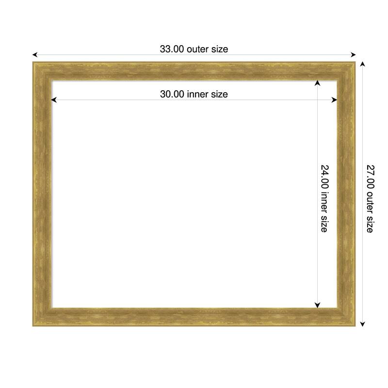 Amanti Art Angled Bronze Framed Dry Erase Magnetic Board