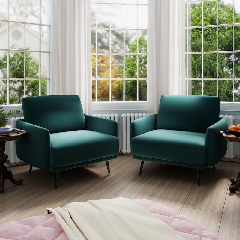 Karaka 37.5"W Oversized Armchair Leisure Sofa Accent Chair (Set of 2)