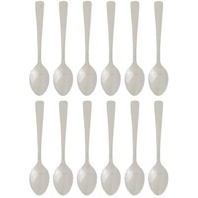 Fino Demi Spoon Set, 4.625-inches long Stainless Steel, Made in Japan, Set of 12