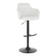 preview thumbnail 3 of 14, Boyne Upholstered Industrial Swivel Adjustable Bar Stool - N/A