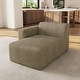 preview thumbnail 21 of 62, Modern No Assembly Required Sectional Chaise Lounge Side Sofa Left Facing - Khaki-Chaise