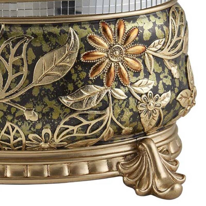 9 Inch Chrysanthemum Resin Jewelry Box - Multicolor