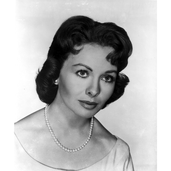 Jeanne Crain Portrait in White Dress 