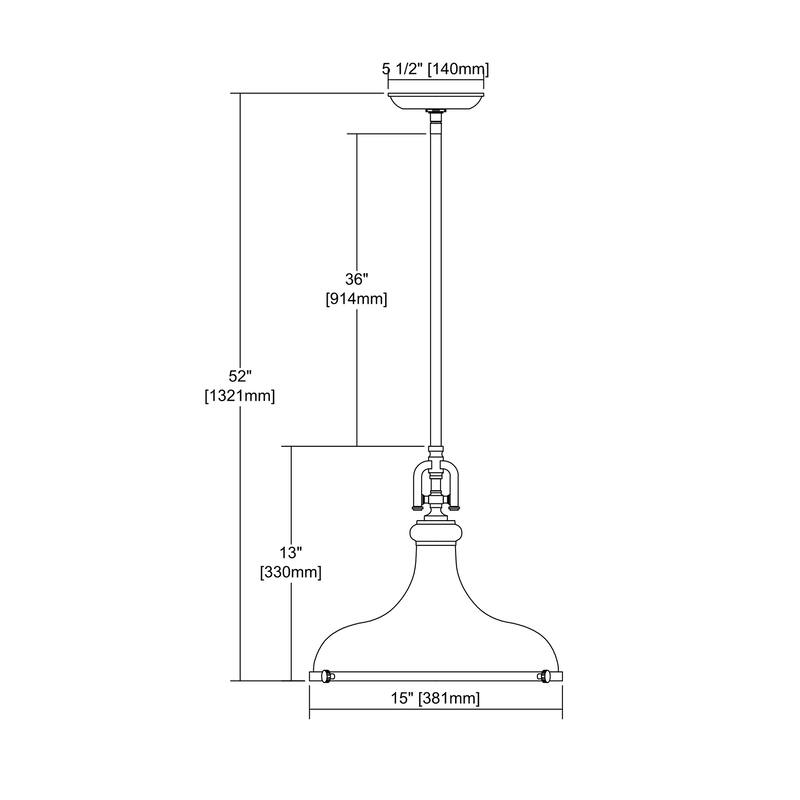 Elk Home Rutherford Gloss White With Gloss White Shade 1 Light Pendant