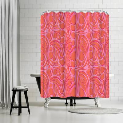 Americanflat 71" x 74" Shower Curtain, Dino4 by Cara Kozik