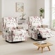 preview thumbnail 58 of 139, 29'' W Pattern Swivel Manual Push Back Recliner Chair Set of 2