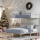 preview thumbnail 2 of 34, Versatile Use Twin Over Full Metal Bunk Bed with Desk