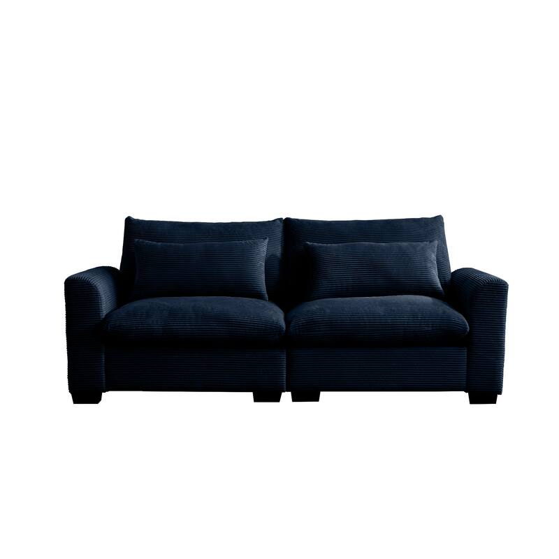 GDFStudio - Windsor Corduroy 2 Seater Sofa with Armrests