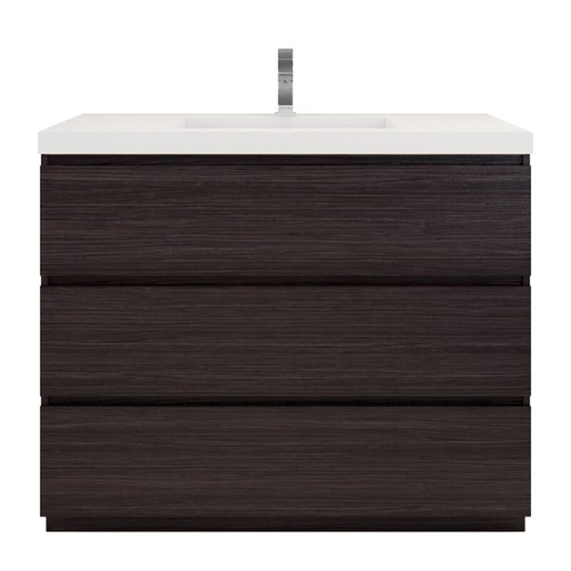 Aron 42'' Freestanding Vanity with Reinforced Acrylic Sink