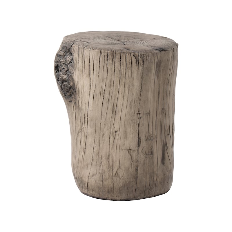 VENTOPYR MGO Faux Wood Tree Stump Cylinder Side Table - 1pc