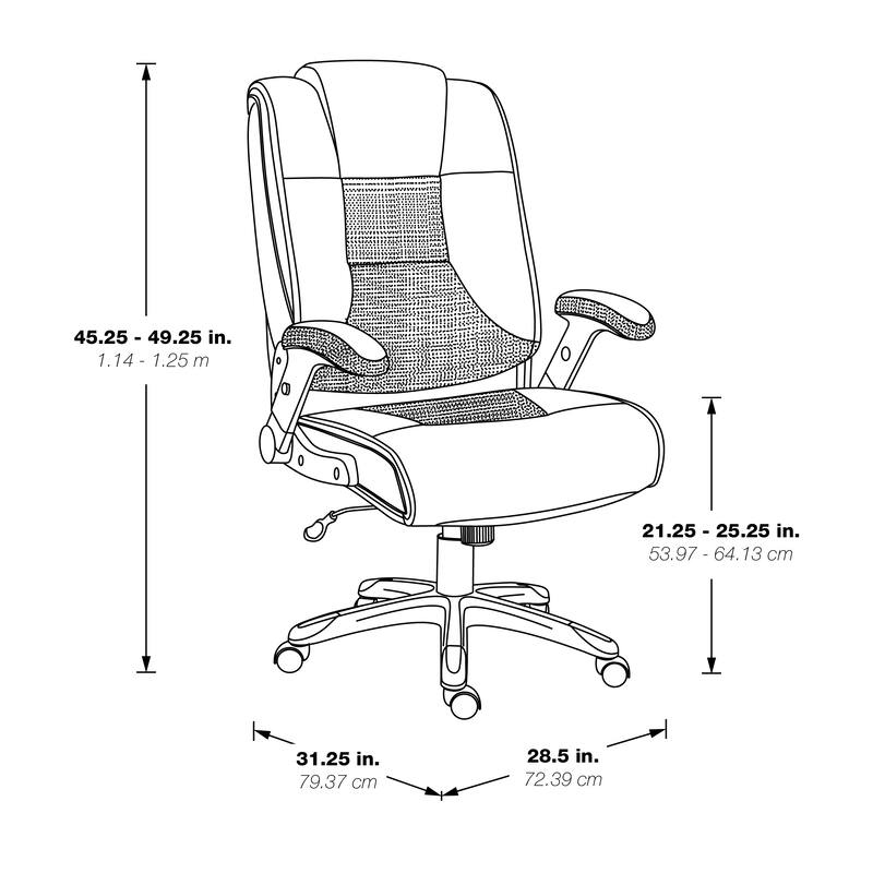 Executive Office Chair in Bonded Leather