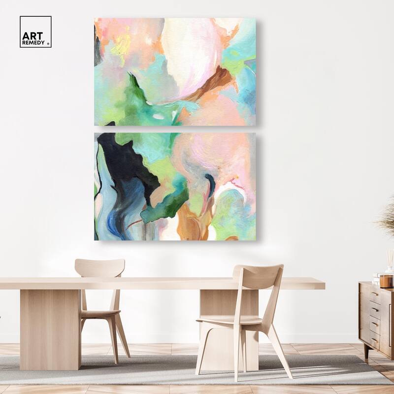 The Dreamer part II Canvas Set of 2 by Art Remedy, Gallery Wrapped