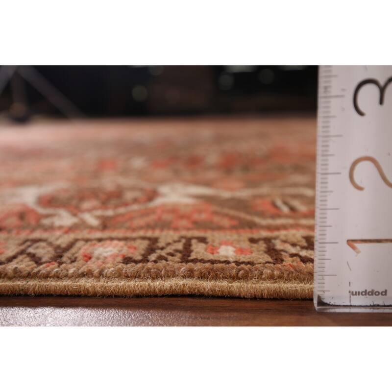Geometric Heriz Persian Vintage Wool Carpet - 6'6"x 9'6"