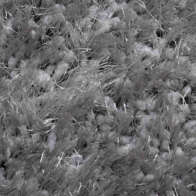 Glorious Collection 2-inch Pile Large Shag Area Rug Light Gray